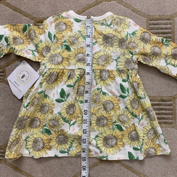 NWT Burt’s Bees Baby Sunflower Organic Cotton Top 18M - Picture 6 of 7